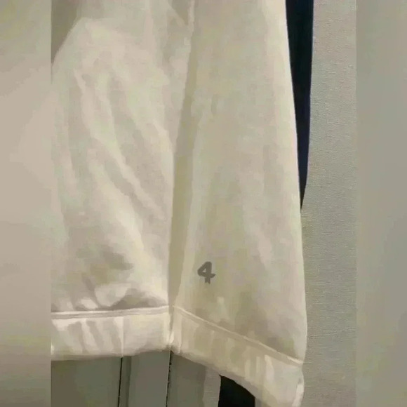 NWT REI FOURLAPS BRAND pullover hoodie in navy / ivory Sz L cinch bottom - Picture 7 of 10